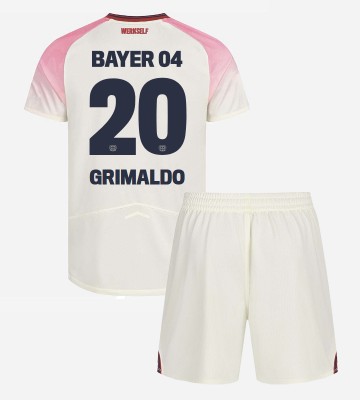 Bayer Leverkusen Alejandro Grimaldo #20 Udebanetrøje Børn 2025-26 Kortærmet (+ Korte bukser)